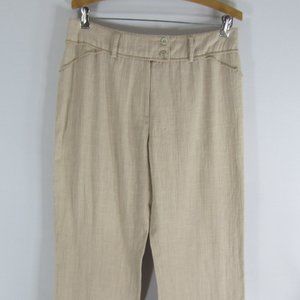 Lucien Daunois Small Beige Wide Leg Pants EU 38